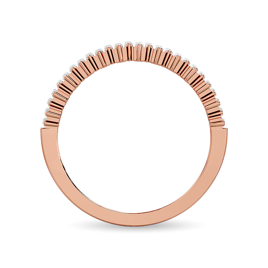 Diamond Ladies Band 1/4 ct tw in 14K Rose Gold