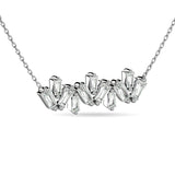 Diamond Tapper Fashion Necklace 1/5 ct tw in 10K White Gold