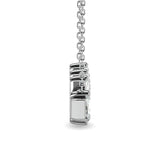 Diamond Tapper Fashion Necklace 1/5 ct tw in 10K White Gold
