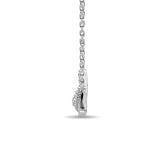 Diamond Round Cut  Fashion Necklace 1/6 ct tw in 10K White Gold