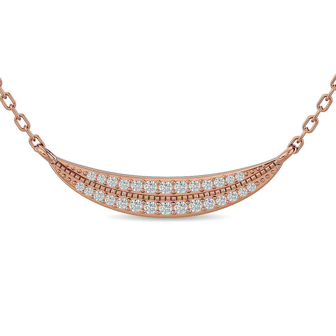 Diamond Fashion Pendant 1/4 ct tw in 10K Rose Gold
