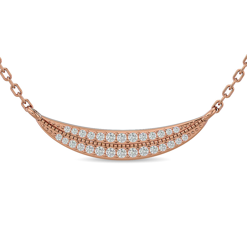 Diamond Fashion Pendant 1/4 ct tw in 10K Rose Gold