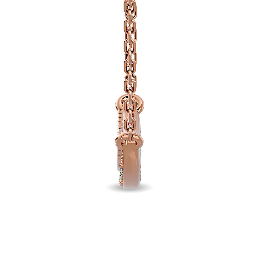 Diamond Fashion Pendant 1/4 ct tw in 10K Rose Gold