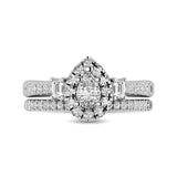 14KT White Gold 1Ct.Tw. Diamond keyani Bridal Ring