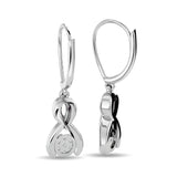 Diamond Fashion Earrings 1/6 ct tw in 10K White Gold