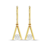 Diamond Fashion Earrings 1/10 ct tw in 10K Yellow Gold