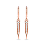Diamond Fashion Earrings 1/6 ct tw in 10K Rose Gold