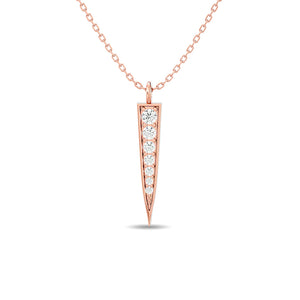 Diamond Fashion Pendant 1/6 ct tw in 10K Rose Gold