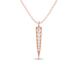 Diamond Fashion Pendant 1/6 ct tw in 10K Rose Gold