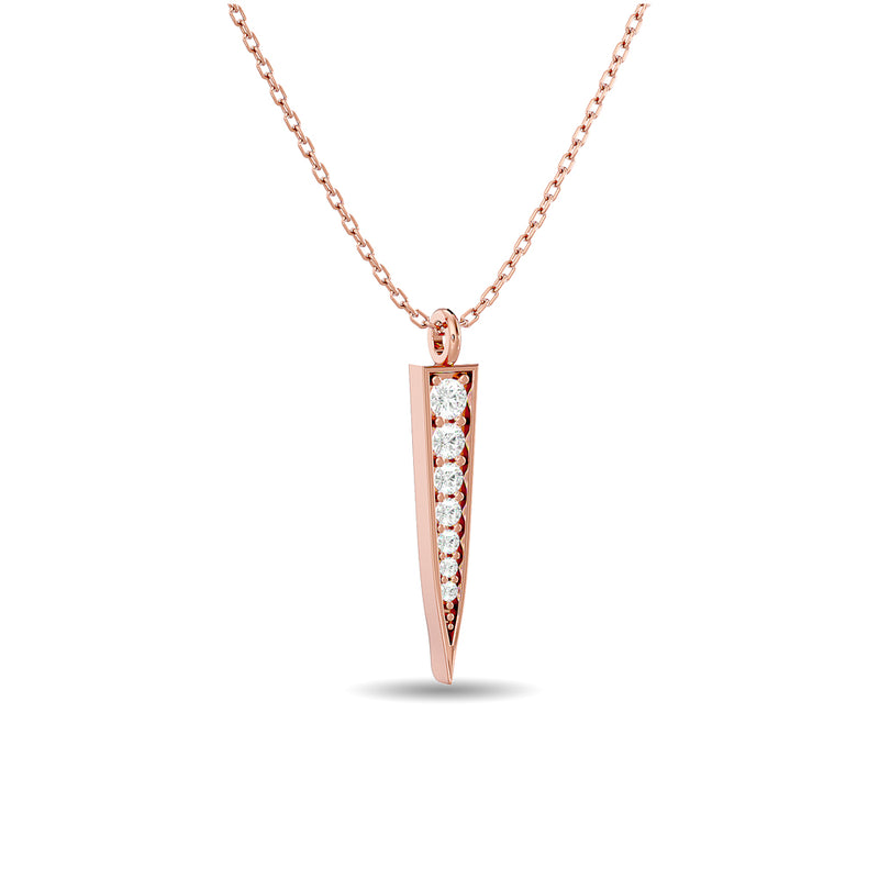 Diamond Fashion Pendant 1/6 ct tw in 10K Rose Gold