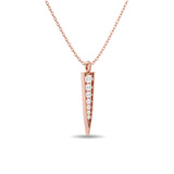 Diamond Fashion Pendant 1/6 ct tw in 10K Rose Gold