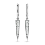 Diamond Fashion Earrings 1/6 ct tw in 10K White Gold