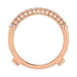 14K Pink Gold 1/2 Ct.Tw. Diamond Guard Ring
