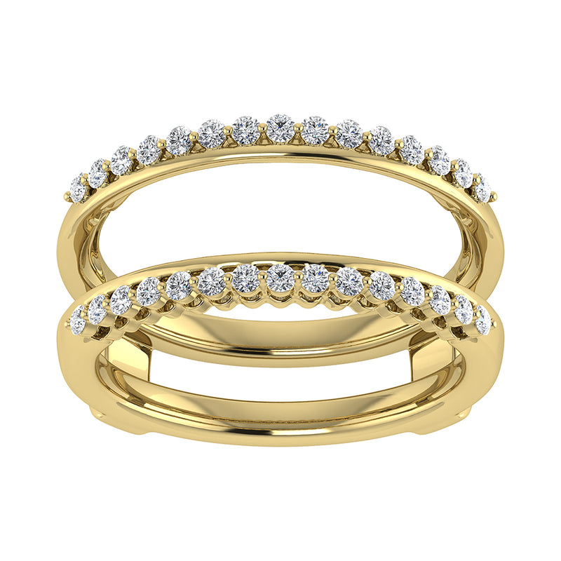 14K Yellow Gold 1/2 Ct.Tw. Diamond Guard Ring