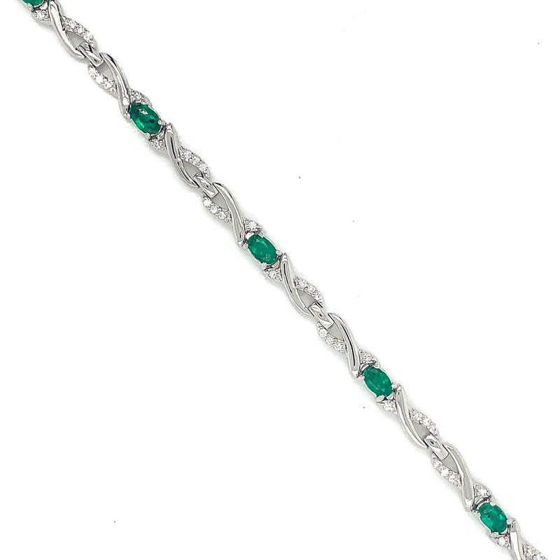 14k emerald bracelet
