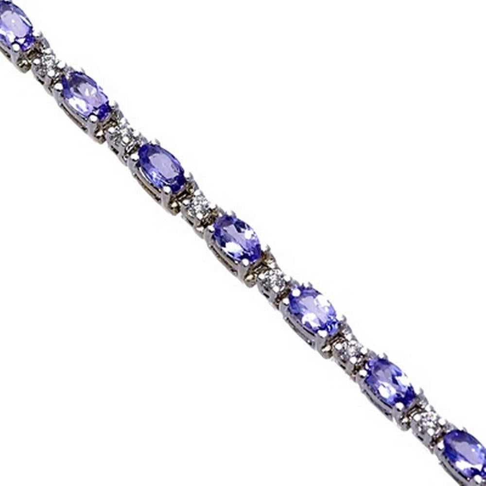 14kw tanzanite bracelet