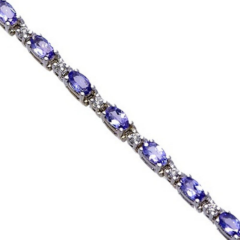 14kw tanzanite bracelet