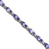 14kw tanzanite bracelet