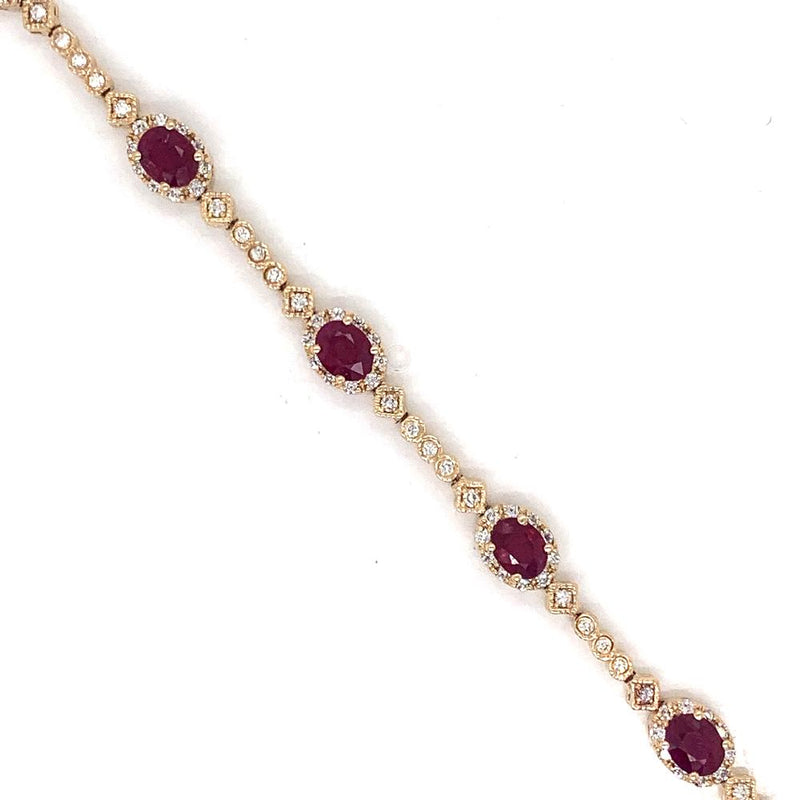 14ky ruby bracelet