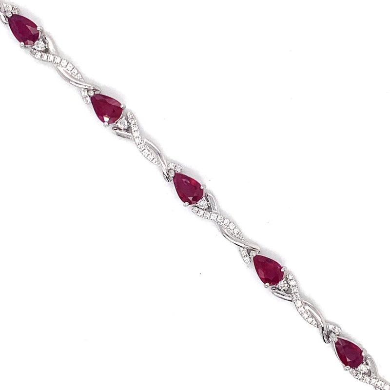 14kw ruby bracelet