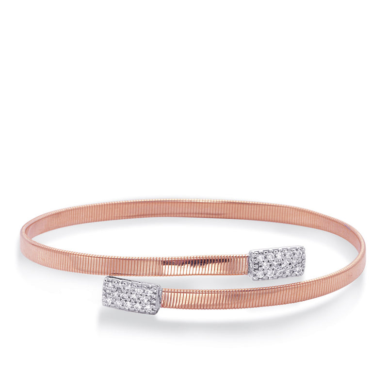Rose Gold Bangle Italian Made