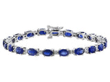 14kw sapphire bracelet