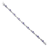 14kw tanzanite bracelet