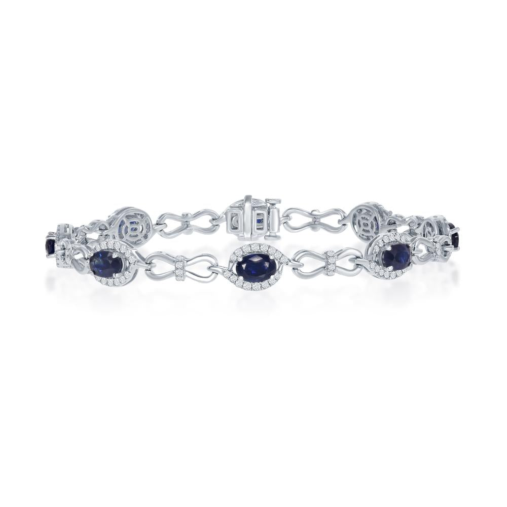 14kw sapphire bracelet