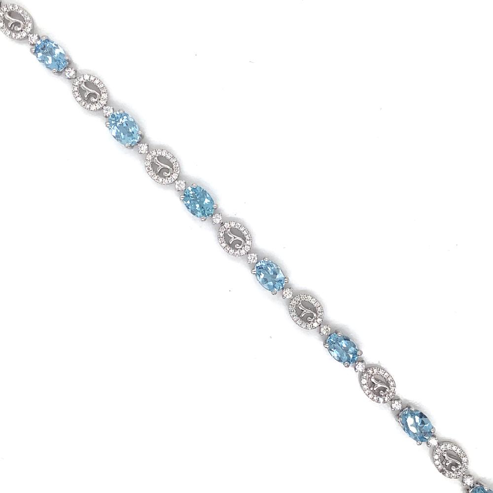 14kw aqua bracelet