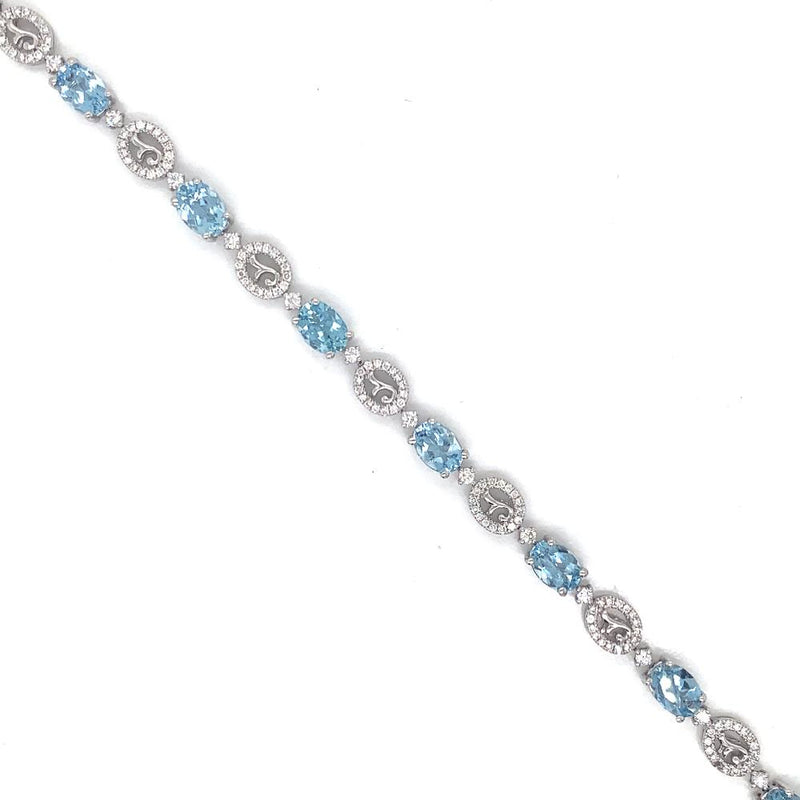 14kw aqua bracelet