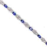14kw tanzanite bracelet