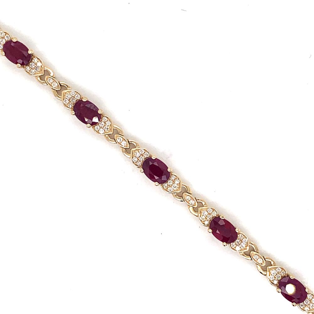 14ky ruby bracelet