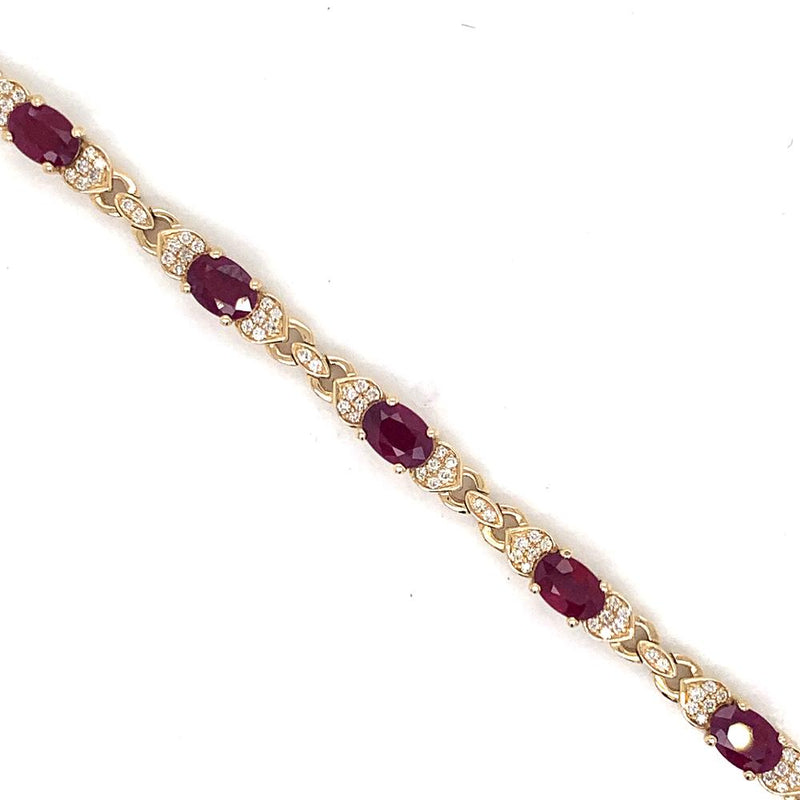 14ky ruby bracelet