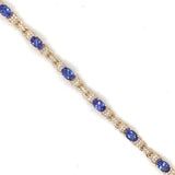 14ky tanzanite bracelet