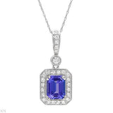 14kw tanzanite pendant