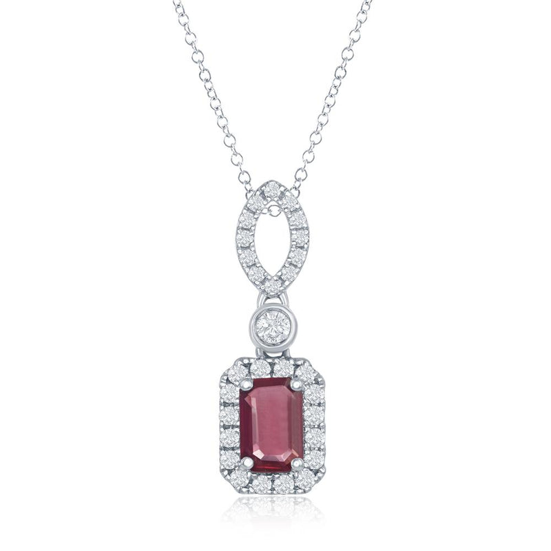 14kw ruby pendant