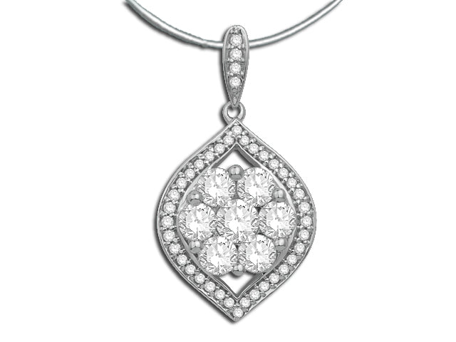 14kw diamond pendant