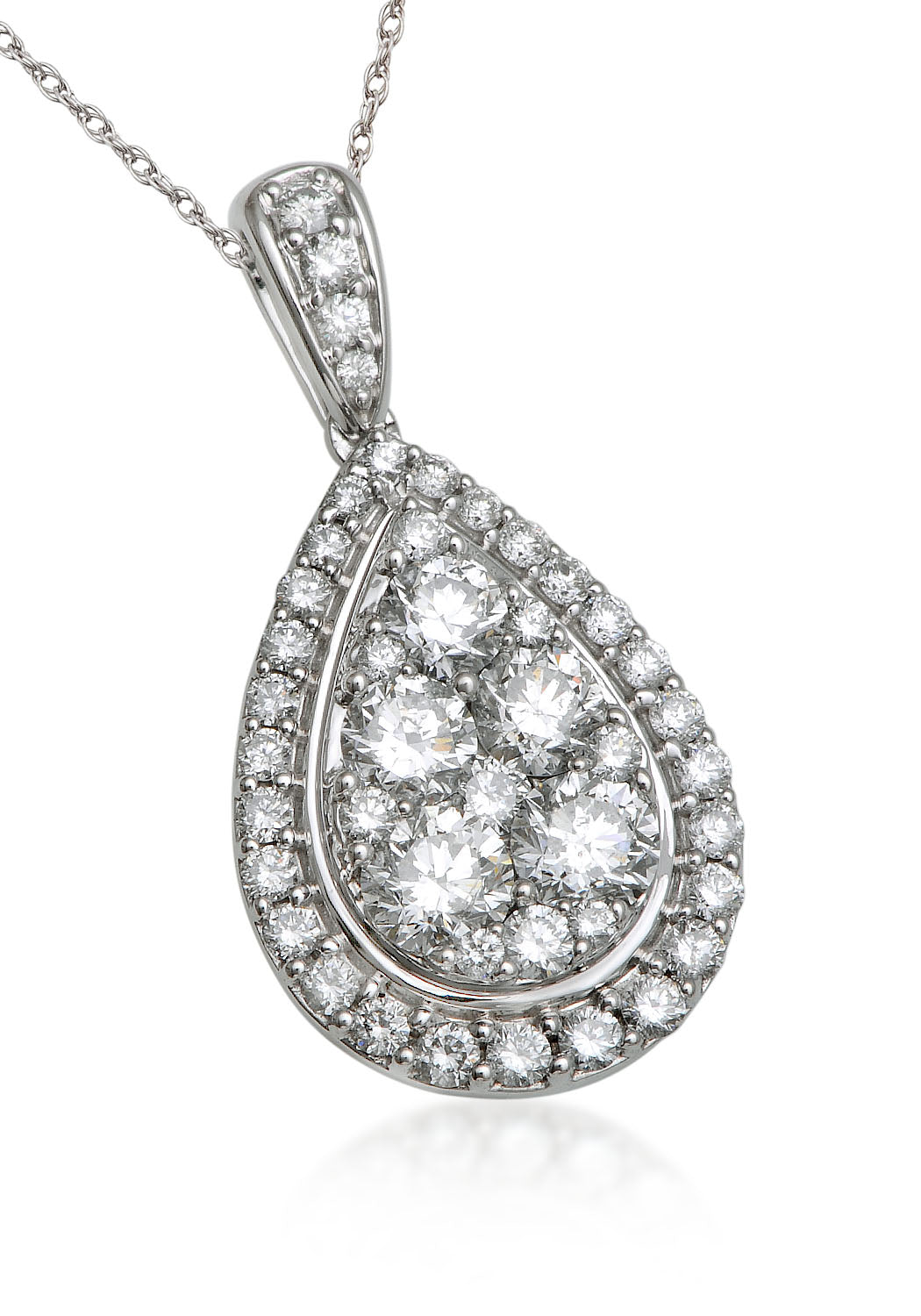 14kw diamond pendant