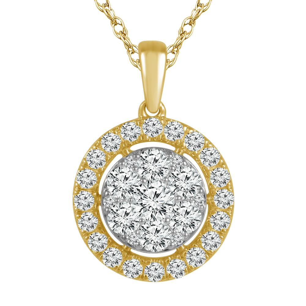 14ky diamond pendant