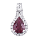 14kw ruby pendant