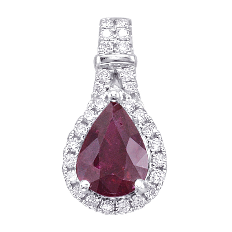 14kw ruby pendant