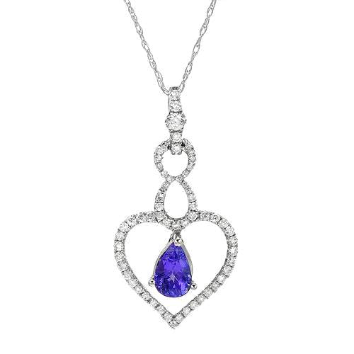 14kw tanzanite pendant
