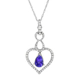 14kw tanzanite pendant