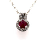 14kw ruby pendant