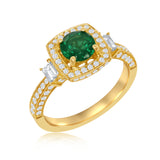 14ky emerald ring