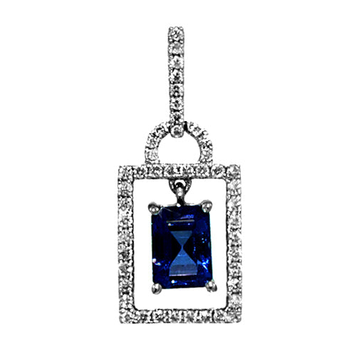14kw tanzanite pendant