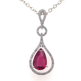 18kw ruby pendant