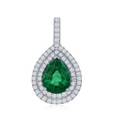 14kw emerald pendant