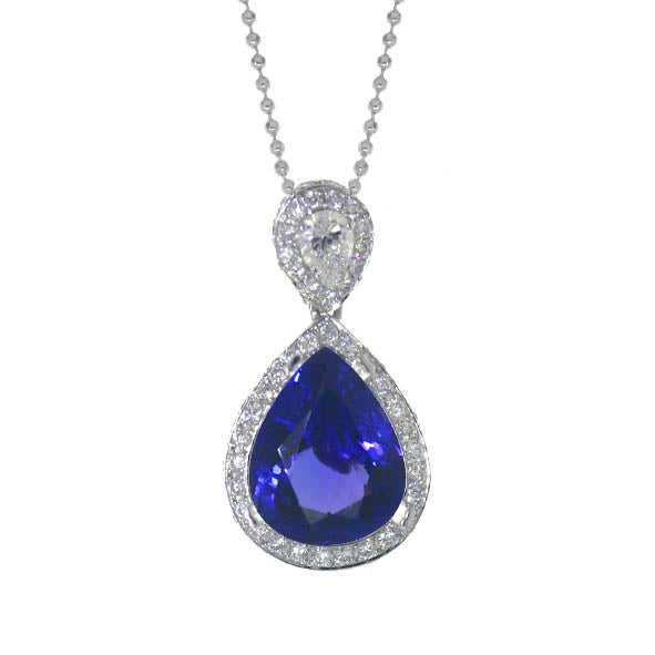 18kw tanzanite pendant