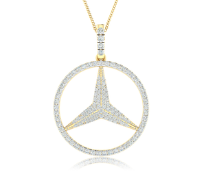 14kt Gold Diamond 3 Point Star Pendant Available in White or yellow Gold